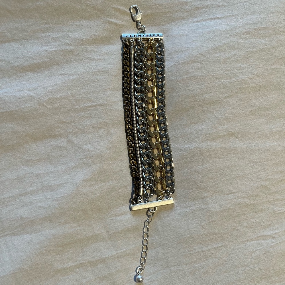 Jenny Bird multi metal color Chain Bracelet